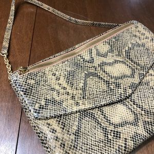 HOBO The Original Brown/Tan Snake Skin Purse